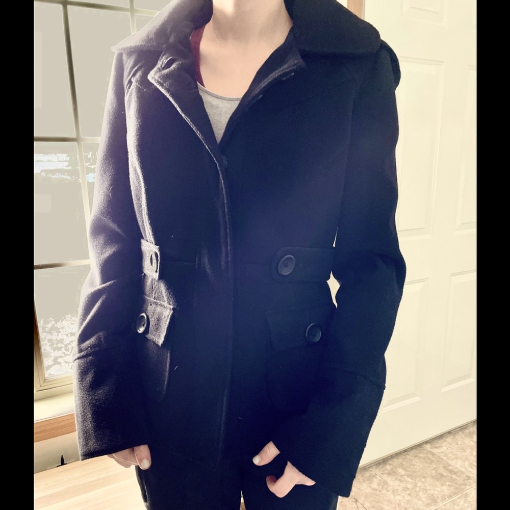 Black Pea Coat Size M women’s
